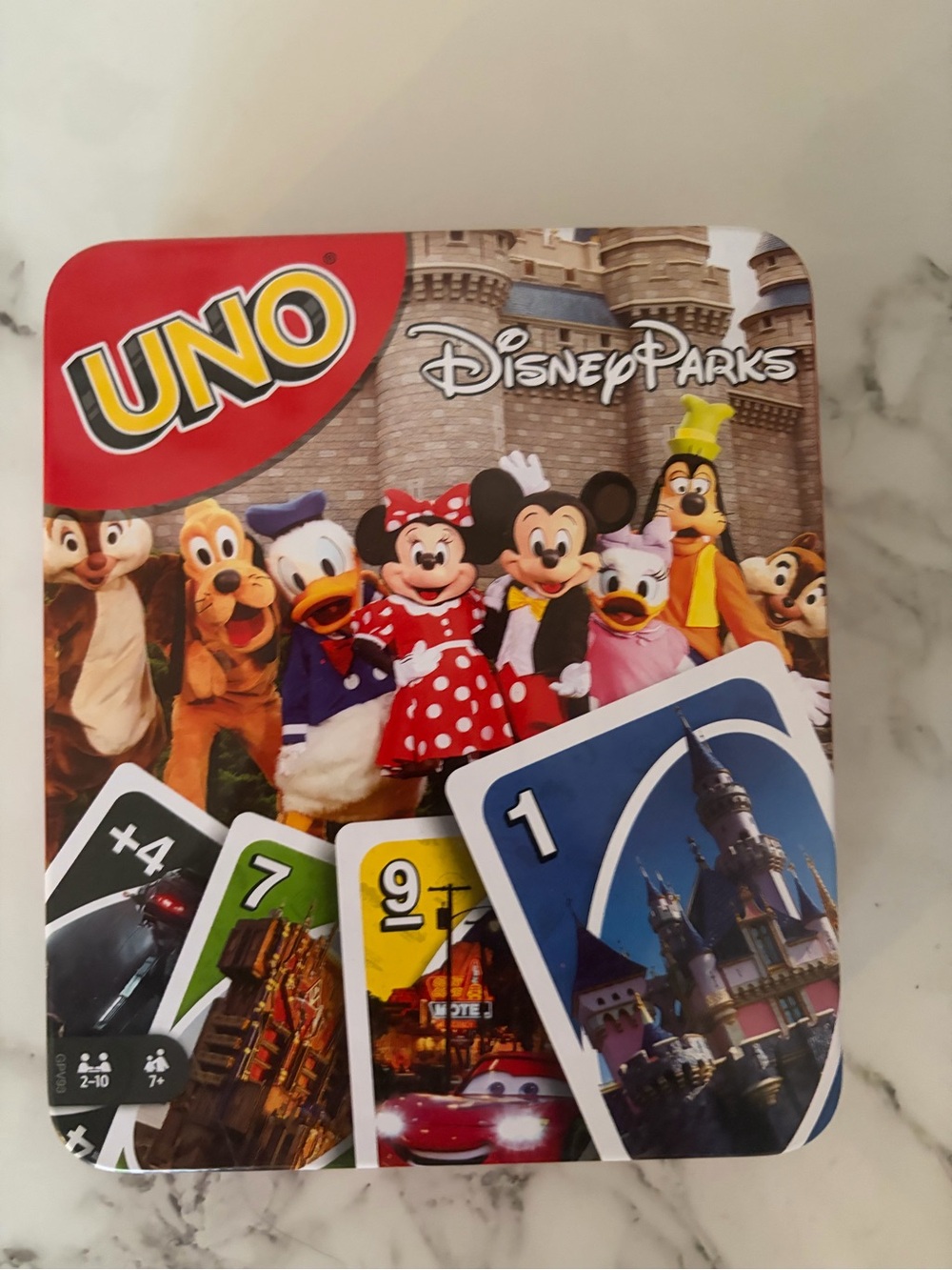 UNO Disney Parks Kids Card Game - Red/Multicolor